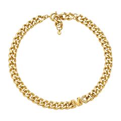 4064092119176 - Collier MICHAEL KORS PREMIUM MKJ7835710 Halsketten Gr Metall Länge 43 cm Breite 115 mm goldfarben (gelbgoldfarben kristallweiß kristallweiß) Damen Colliers mit Zirkonia