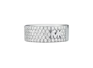 4064092119497 - Fingerring MICHAEL KORS PREMIUM MKC1555AN040 MKC1555AN791 Fingerringe Gr 165 Silber 925 (Sterlingsilber) 75 mm silberfarben (silberfarben kristallweiß kristallweiß) Damen Fingerringe mit Zirkonia (synth)