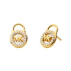 4064092127614 - Ohrringe - 14K Sterling Silver Lock Stud Earring - in gold - Ohrringe für Damen