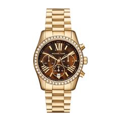 4064092144567 - Chronograph MICHAEL KORS Lexington MK7276 Armbanduhren goldfarben Damen Quarzuhren Quarzuhr Armbanduhr Damenuhr Stoppfunktion 1224-Std-Anzeige