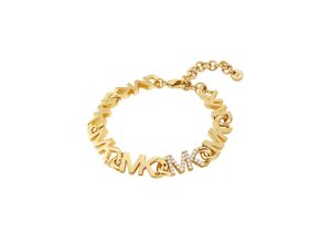 4064092150209 - Armband MICHAEL KORS PREMIUM MKJ7953710 Armbänder Gr Metall goldfarben (gelbgoldfarben kristallweiß kristallweiß) Damen Trachtenmode mit Zirkonia (synth)