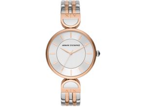 4064092184402 - Quarzuhr ARMANI EXCHANGE AX5383 Armbanduhren rosegold (silberfarben roségoldfarben) Damen Quarzuhren Armbanduhr Damenuhr analog Edelstahlarmband