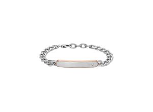 4064092193787 - Edelstahlarmband FOSSIL JEWELRY JF04395998 Armbänder Gr Edelstahl rosegold (edelstahlfarben roségoldfarben kristallweiß kristallweiß) Damen Edelstahlarmbänder mit Zirkonia (synth)