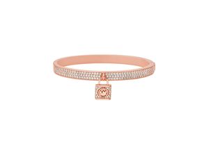 4064092200140 - Armreif MICHAEL KORS PREMIUM PAVÉ LOCK SCHLOSS MKJ8073040 MKJ8064710 MKJ8074791 Armbänder Gr Messing rosegold (roségoldfarben kristallweiß kristallweiß) Damen Armreifen mit Zirkonia (synth)