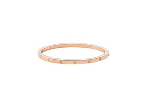 4064092202038 - Armreif FOSSIL SADIE JF04394791 JF04420040 Armbänder Gr Edelstahl rosegold (roségoldfarben kristallweiß kristallweiß) Damen Armreifen mit Glasstein