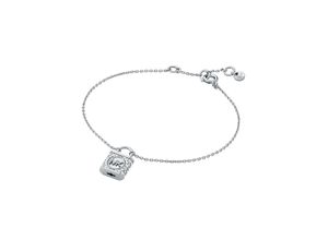 4064092204377 - Armband MICHAEL KORS PREMIUM SCHLOSS MKC1631AN Armbänder Gr Silber 925 (Sterlingsilber) silberfarben (silberfarben kristallweiß kristallweiß) Damen Armbänder Silber mit Zirkonia (synth)