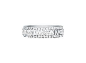 4064092204698 - Fingerring MICHAEL KORS PREMIUM BRILLANCE PRECIOUS MKC1637AN Fingerringe Gr 165 Silber 925 (Sterlingsilber) 56 mm silberfarben (silberfarben kristallweiß kristallweiß) Damen Fingerringe mit Zirkonia (synth)