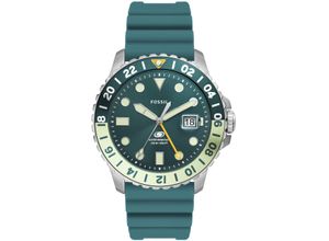 4064092208894 - Quarzuhr FOSSIL FOSSIL BLUE GMT FS5992 Armbanduhren blau (petrol) Herren Quarzuhren