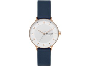 4064092211276 - Quarzuhr SKAGEN RIIS SKW3090 Armbanduhren blau Damen Quarzuhren Armbanduhr Damenuhr Herrenuhr analog Edelstahlarmband