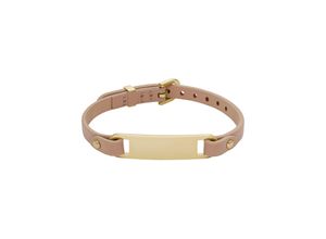 4064092211429 - Armband FOSSIL HERITAGE JF04433710 JF04434710 Armbänder Gr Edelstahl-Leder goldfarben (gelbgoldfarben nude) Damen Trachtenmode