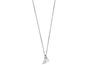 4064092212891 - Kette mit Anhänger EMPORIO ARMANI EG3573221 EG3574040 Halsketten Gr Silber 925 (Sterlingsilber)-Perlen Länge 42 cm bunt (silberfarben weiß kristallweiß) Damen Ketten mit Anhänger Süßwasserzuchtperle