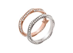 4064092213072 - Schmuckset EMPORIO ARMANI EGS3024SET Schmuck-Sets Gr 17 rosegold (edelstahlfarben roségoldfarben weiß kristallweiß) Damen Brautschmuck