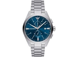 4064092213195 - Chronograph EMPORIO ARMANI AR11541 Armbanduhren silberfarben Herren Hochzeitsmode Quarzuhr Armbanduhr Herrenuhr Stoppfunktion Edelstahlarmband