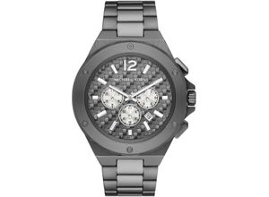 4064092214253 - Chronograph MICHAEL KORS LENNOX MK9102 Armbanduhren grau (anthrazit) Herren Hochzeitsmode Quarzuhr Armbanduhr Herrenuhr Stoppfunktion 1224-Std-Anzeige