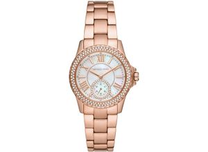 4064092215113 - Quarzuhr MICHAEL KORS EVEREST MK7364 Armbanduhren rosegold (roségoldfarben) Damen Quarzuhren Armbanduhr Damenuhr Perlmutt-Zifferblatt Edelstahlarmband