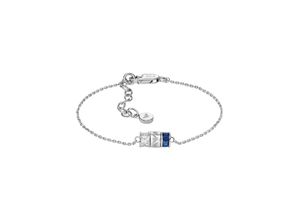 4064092219265 - Armband EMPORIO ARMANI EG3579221 EG3580040 Armbänder Gr Silber 925 (Sterlingsilber) blau (silberfarben kristallweiß blau blau) Damen Armbänder Silber mit Zirkonia (synth)