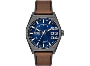 4064092224252 - Quarzuhr DIESEL SCRAPER DZ2189 Armbanduhren braun (dunkelbraun) Herren Hochzeitsmode Armbanduhr Herrenuhr Lederarmband