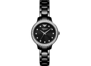 4064092225532 - Quarzuhr EMPORIO ARMANI AR70008 Armbanduhren schwarz Damen Quarzuhren