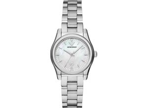 4064092225860 - Quarzuhr EMPORIO ARMANI AR11557 Armbanduhren silberfarben Damen Armbanduhr Damenuhr analog Edelstahlarmband