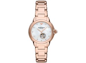 4064092226140 - Automatikuhr EMPORIO ARMANI AR60072 Armbanduhren rosegold (roségoldfarben) Damen Automatikuhren Armbanduhr Mechanische Uhr Damenuhr Edelstahlarmband