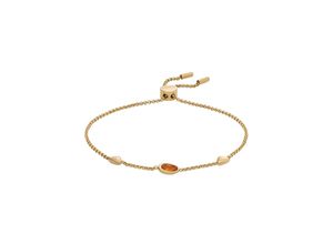 4064092226997 - Armband SKAGEN SEA GLASS SKJ1738710 Armbänder Gr Edelstahl goldfarben (gelbgoldfarben honigfarben honigfarben) Damen Trachtenmode mit Glasstein