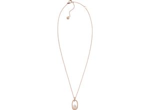 4064092227093 - Kette mit Anhänger SKAGEN AGNETE SKJ1749791 Halsketten Gr Edelstahl-Perlen Länge 475 cm rosegold (roségoldfarben weiß) Damen mit Muschelkernperle