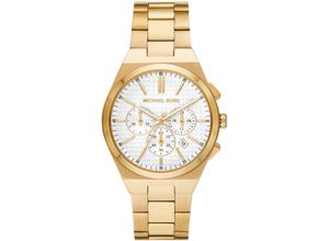 4064092229479 - Chronograph MICHAEL KORS LENNOX MK9120 Armbanduhren goldfarben Herren Hochzeitsmode Quarzuhr Armbanduhr Herrenuhr Stoppfunktion 1224-Std-Anzeige