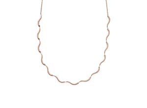 4064092229653 - Collier SKAGEN WAVE SKJ1745791 SKJ1746710 Halsketten Gr Edelstahl Länge 46 cm rosegold (roségoldfarben) Damen Colliers