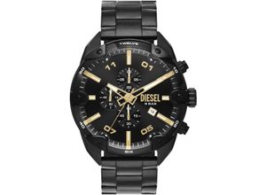 4064092239416 - Chronograph DIESEL SPIKED DZ4644 Armbanduhren schwarz Herren Hochzeitsmode Quarzuhr Armbanduhr Herrenuhr Stoppfunktion Edelstahlarmband