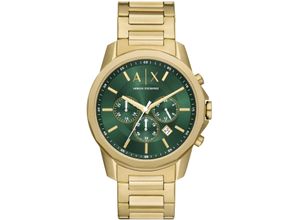 4064092240108 - Chronograph ARMANI EXCHANGE AX1746 Armbanduhren goldfarben Herren Hochzeitsmode Quarzuhr Armbanduhr Herrenuhr Edelstahlarmband analog Tag