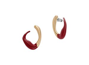 4064092241075 - Paar Ohrstecker SKAGEN KARIANA LIQUID SKJ1766710 Ohrringe Gr Edelstahl rot (edelstahlfarben gelbgoldfarben rot) Damen Ohrstecker mit Emaille