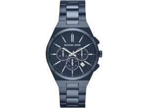 4064092246155 - Chronograph MICHAEL KORS LENNOX MK9147 Armbanduhren blau Herren Hochzeitsmode Quarzuhr Armbanduhr Herrenuhr Stoppfunktion 1224-Std-Anzeige