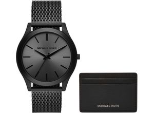 4064092246193 - Quarzuhr MICHAEL KORS RUNWAY MK1085SET Armbanduhren schwarz Damen Quarzuhren Armbanduhr Herrenuhr Damenuhr ideal als Geschenk Edelstahlarmband