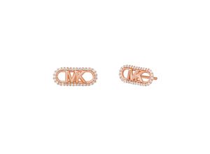 4064092246377 - Paar Ohrstecker MICHAEL KORS PREMIUM EMPIRE OVAL MKC1657CZ Ohrringe Gr Silber 925 (Sterlingsilber) rosegold (roségoldfarben kristallweiß kristallweiß) Damen Ohrstecker mit Zirkonia (synth)