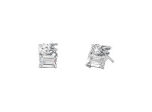 4064092246384 - Paar Ohrstecker MICHAEL KORS PREMIUM MIXED STONE MKC1665N O791MKC1665CZ040 Ohrringe Gr Silber 925 (Sterlingsilber) bunt (silberfarben weiß kristallweiß) Damen Ohrstecker mit Zirkonia (synth)