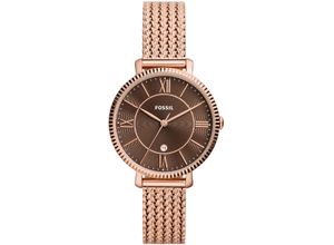 4064092252316 - Quarzuhr FOSSIL JACQUELINE ES5322 Armbanduhren goldfarben (roségoldfarben) Damen Quarzuhren Armbanduhr Damenuhr Datum analog Edelstahlarmband Datum