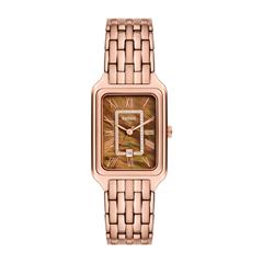 4064092252323 - Quarzuhr FOSSIL RAQUEL ES5323 Armbanduhren goldfarben (roségoldfarben) Damen Quarzuhren Armbanduhr Damenuhr Datum analog Edelstahlarmband