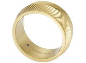 4064092254365 - Fingerring FOSSIL HARLOW LINEAR JF04568040 JF04611710 Fingerringe Gr 205 Edelstahl 10 mm gelb (gelbgoldfarben) Damen Fingerringe