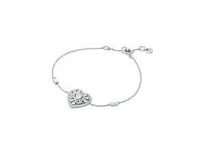 4064092256000 - Armband MICHAEL KORS PREMIUM TAPERED BAGUETTE HEART MKC1690CZ791 MKC1690CZ040 Armbänder Gr Silber 925 (Sterlingsilber) bunt (silberfarben weiß weiß) Damen Armbänder Silber mit Zirkonia (synth)