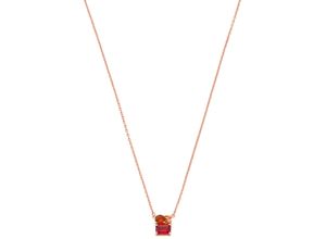 4064092256697 - Kette mit Anhänger MICHAEL KORS PREMIUM MIXED STONE MKC1685NO791 MKC1660CZ040 Halsketten Gr Silber 925 (Sterlingsilber) rot (roségoldfarben bernsteinfarben rot) Damen Ketten mit Anhänger Zirkonia (synth)