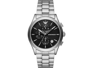 4064092263305 - Chronograph EMPORIO ARMANI Armbanduhren silberfarben Herren Quarzuhr Armbanduhr Herrenuhr Stoppfunktion Edelstahlarmband