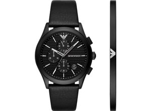 4064092263534 - Chronograph EMPORIO ARMANI Armbanduhren schwarz Herren Quarzuhren ideal auch als Geschenk