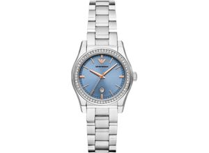 4064092264012 - Quarzuhr EMPORIO ARMANI Armbanduhren silberfarben Damen Quarzuhren