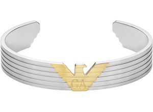 4064092266504 - Armband EMPORIO ARMANI EAGLE LOGO EGS3074040 Armbänder Gr Edelstahl goldfarben (edelstahlfarben gelbgoldfarben) Emporio Armani