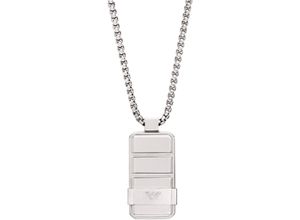 4064092266573 - Kette mit Anhänger EMPORIO ARMANI EAGLE LOGO EGS3078040 Halsketten Gr Edelstahl Länge 525 cm silberfarben (edelstahlfarben) Damen Ketten mit Anhänger