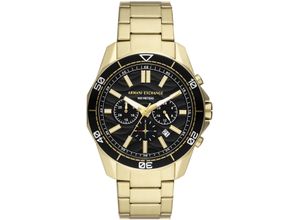 4064092269291 - Chronograph ARMANI EXCHANGE Armbanduhren goldfarben Herren Hochzeitsmode Quarzuhr Armbanduhr Herrenuhr bis 10 bar wasserdicht Datum