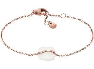 4064092269406 - Armband SKAGEN SOFIE SEA GLASS SKJ1815791 Armbänder Gr Edelstahl rosegold (roségoldfarben weiß weiß) Damen Trachtenmode