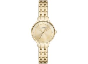 4064092269550 - Quarzuhr SKAGEN ANITA LILLE Armbanduhren goldfarben Damen Armbanduhr Damenuhr analog Edelstahlarmband