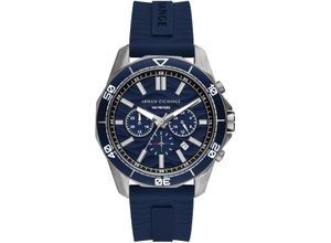 4064092270020 - Chronograph ARMANI EXCHANGE Armbanduhren blau Herren Hochzeitsmode Quarzuhr Armbanduhr Herrenuhr bis 10 bar wasserdicht Datum