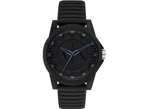 4064092270082 - Quarzuhr ARMANI EXCHANGE Armbanduhren schwarz Herren Hochzeitsmode Armbanduhr Herrenuhr analog Silikonarmband